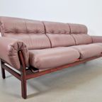 Vintage Coja Bank & Fauteuil Zweden '70 Leer Palissander thumbnail 12