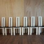 8 Italiaanse Vintage Mid-Century Stoelen Pietro Costantini thumbnail 5