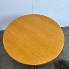 Vintage Ronde Uitschuifbare Eettafel, Licht Eiken. thumbnail 19
