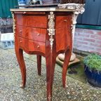 Fraai Ladekastje / Bijzettafel / Haltafel Louis Xvi Stijl. thumbnail 3