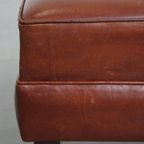 Comfortabele En Karaktervolle Set Van 2 Schapenleren Chesterfield Fauteuils Met Hocker thumbnail 30