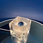 Mid Century Peill & Putzler 'ice Cube' Kubus Glazen Tafellamp thumbnail 5