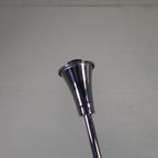 Staande Verchroomde Lamp In Art Deco Stijl, Jules Dewaele Bruxelles, Jaren 50 thumbnail 17
