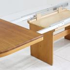 Vintage Deense Grote Ovalen Uitschuifbare Eettafel Xl thumbnail 8
