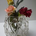 Mid Century Modern Murano Art Opengewerkte Glazen Vaas thumbnail 9
