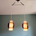 Scandinavisch Amethistglas Met Dubbele Ophanging, 1960 thumbnail 3