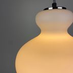 1 Of 2 Frosted White Glass Pendant Light By Peill And Putzler 1960 thumbnail 9