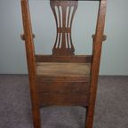 Prachtige Antieke Engelse Eind 18 Begin 19E Eeuwse Arm Chair, Stoel Met Armleuningen thumbnail 5