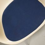 Set Of Three Parchment Fiberglass Dax Armchairs Eames For Herman Miller / Vitra thumbnail 11