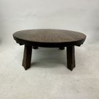 Brutalist Solid Wooden Coffee Table , 1970’S thumbnail 6