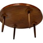 Vintage Houten Ronde Salontafel Jaren 60 Design thumbnail 6