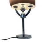 Mushroom Table Lamp - Pink Acrylic Shade - Chrome Base And Multiple Sockets thumbnail 5