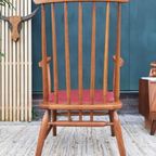 Vintage Spijlenstoel Deens Design Ercol Mid Century Fauteuil thumbnail 6