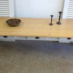Prachtige Grote Witte Landelijke Eettafel 250 Cm thumbnail 2