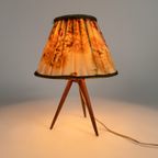 Driepoot - Scandinavisch - Teak - Tafellamp - 1950'S thumbnail 2