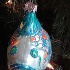 Een Schitterende Glazen Kerstbal “Kleurrijke Vis”, Turquoise thumbnail 5