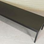 Vintage Mid Century Minimalist Salontafel, Zwart, 145X45 Cm thumbnail 10