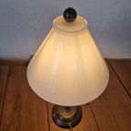 Klassieke Tafel Lamp Messing Glas thumbnail 4