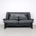 Cassina Portovenere Leren Bank Met Hocker thumbnail 6
