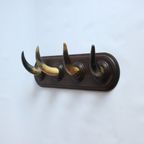 Vintage Horn Coat Rack, 1930S thumbnail 5