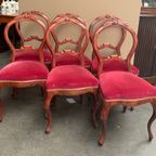 Stoelenset In Louis Xv-Stijl. 6 Stuks. thumbnail 5