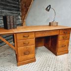 Vintage Bureau Eikenhout 80 X 150 Cm thumbnail 18