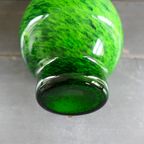 Vintage Murano Glazen Groene Vaas thumbnail 10