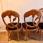 4 Eetkamer Stoelen Amerikaans Design Mid Century Vintage thumbnail 5