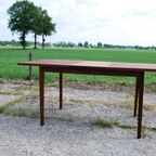 Teak Uitschuif Tafel L161 /121 X B80 X H74 thumbnail 7