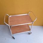 Vintage Barcart, Serveerwagen, Trolley, Dranken Tafeltje thumbnail 4
