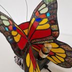 Glas In Lood Vlinder Lamp Tiffany Stijl Vlinderlamp thumbnail 8