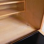 Secretaire Met Schuifdeuren Op Ranke Poten, Jaren 50 thumbnail 2