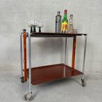 Vintage Plooibare Serveertafel – Trolley thumbnail 2