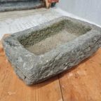 Antieke Trog Wasbak Plantenbak Waterbak Volvic 27X40Cm thumbnail 14