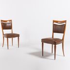 Mid-Century Italian Chairs / Eetkamerstoel / Stoel From Vittorio Dassi, 1950S thumbnail 2