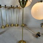 11X Art Deco Xl Hanglampen – Opaline En Messing thumbnail 15