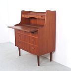 Teak Secretaire Met Spiegel Jaren 60 thumbnail 6