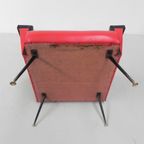 Vintage Skai Fauteuil Met Armleuningen thumbnail 9