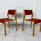 Set Van 4 Scandinavische Stoelen Kvist Denemarken thumbnail 2