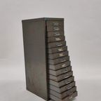 Vintage Metalen Kast Industriële Metalen Ladekast Kastje thumbnail 2
