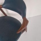Vintage Teak Koe Hoorn Cow Horn Tijsseling Eetkamer Stoel thumbnail 4
