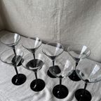 8X Martini Glas, Zwarte Voet, Luminarc thumbnail 9