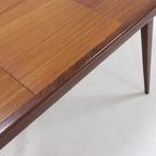 Extendable Teak Dining Table By Louis Van Teeffelen For Webe 1950'S thumbnail 12