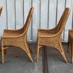 Rotan 4 Eetkamerstoelen Penelope Honingkleur thumbnail 5
