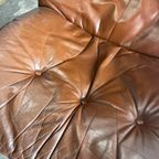 Vintage Leren Lounge Stoel / Fauteuil / Eenzit Rybo Rykken thumbnail 8