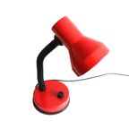 Vintage Bureaulamp Rood, Berlin Jaren '80/'90 thumbnail 5