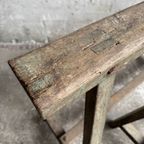 2 Industriële Houten Schragen Uit Jaren 40 thumbnail 7