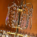 Murano Opaliserende Kristal Pegels Hanglamp Kroonluchter Kristal Vintage thumbnail 14