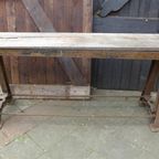 Prachtige Vintage Industrie Sidetable Tafel thumbnail 4