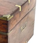 Military Campaign - 19Th C Fine English Liquor Cabinet - With Original Bottles - Very Rare! thumbnail 8